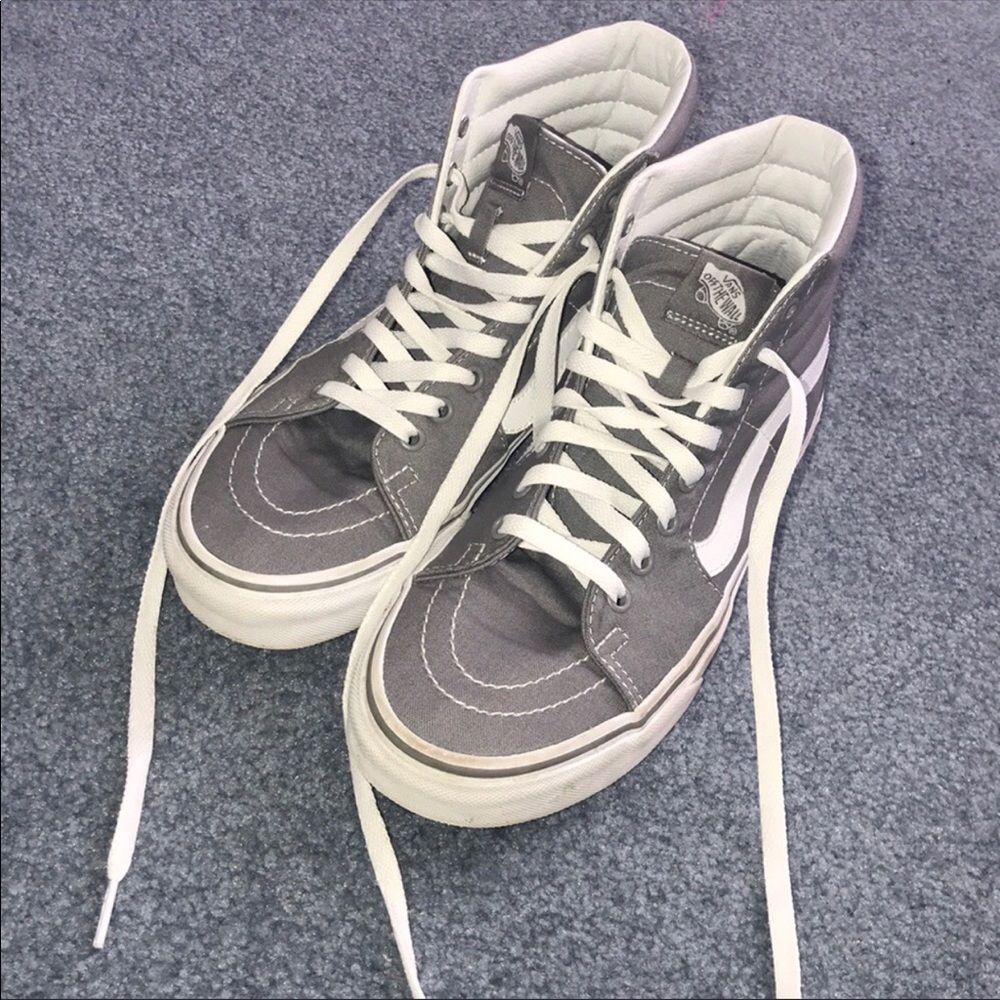 High Top gray Vans sz 9.5